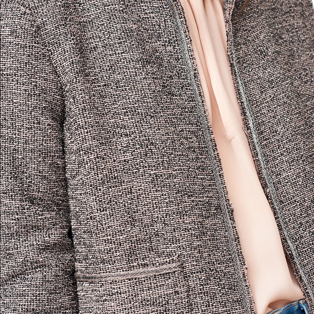 Rebecca Taylor Stretch Tweed Embellished Jacket 12 - Picture 4 of 12